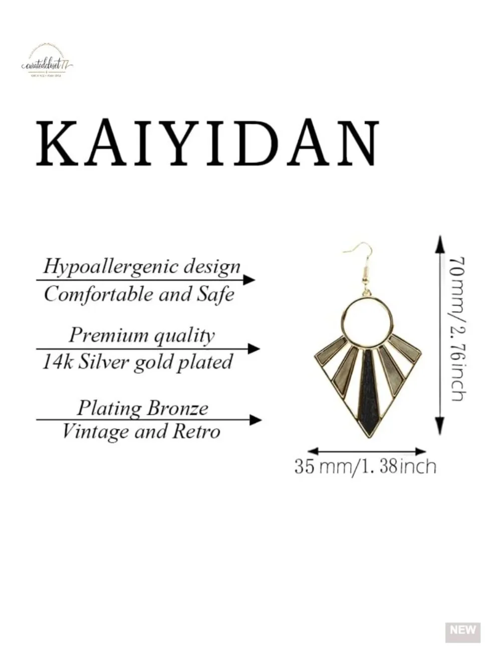 Boho Dangle Statement Earrings for Women Trendy Handmade Vintage Dainty Long